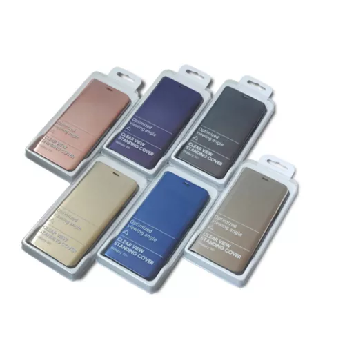 Samsung Galaxy A13 5G Clear View fliptok pink-5900495964120 3 kép