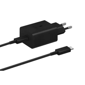   Samsung 45W Type-C(PD) hálózati töltő adapter fekete + USB-C töltőkábel gyári (EP-T4510XBE)