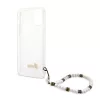 iPhone 12/12 Pro Guess White Pearl tok karpánttal átlátszó (GUHCP1-3666339003739 1 kép