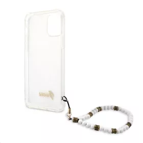 iPhone 12/12 Pro Guess White Pearl tok karpánttal átlátszó (GUHCP1-3666339003739 1 kép