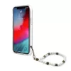 iPhone 12/12 Pro Guess White Pearl tok karpánttal átlátszó (GUHCP1-3666339003739 3 kép