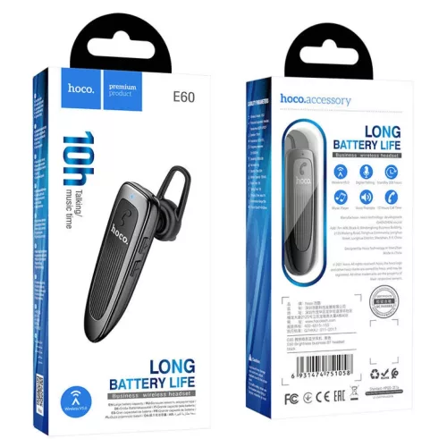 HOCO E60 Bluetooth fülhallgató fekete-6931474751058 5 kép