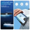 iPhone 12 Pro Max ütésálló TPU+alumínium tok fekete-kék kerettel- 6 kép