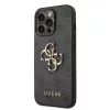 iPhone 14 Pro Max Guess PU 4G Metal Logo tok szürke (GUHCP14X4GMGGR)-3666339066277 4 kép