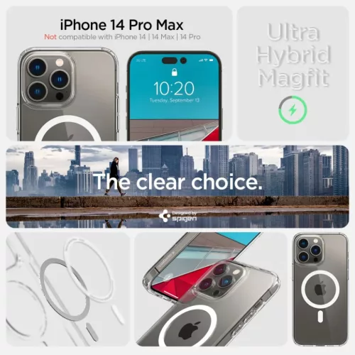 iPhone 14 Pro Max Spigen Ultra Hybrid MagSafe tok fehér (ACS04825)-8809811863567 9 kép