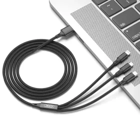 XO NB173 3 az 1-ben kábel USB - Lightning + USB-C + microUSB 1,2 m 2,-6920680876235 2 kép