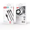 XO NB173 3 az 1-ben kábel USB - Lightning + USB-C + microUSB 1,2 m 2,-6920680876235 3 kép