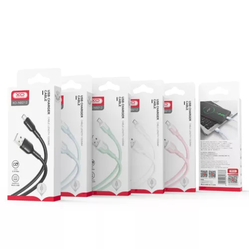 XO NB212 USB - Lightning kábel 1 m 2,1 A fehér-6920680827848 1 kép