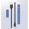 Ugreen USB - mini USB kábel 480 Mbps 1.5 m fekete (US132 10385)-6957303813858 1 kép