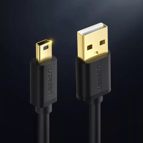 Ugreen USB - mini USB kábel 480 Mbps 1.5 m fekete (US132 10385)-6957303813858 4 kép