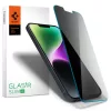 iPhone 13/13 Pro/14/16e/17e Spigen Glas.TR Slim Privacy kijelzővédő-8809811851304 1 kép