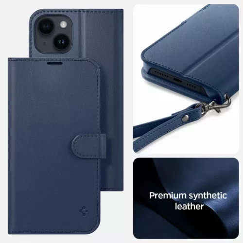 iPhone 14 Spigen Wallet S fliptok kék-8809811868456 7 kép