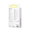 Baseus Tungsten Aranyozott USB A - USB Type-C kábel 100W 1m fekete (C-6932172618087 2 kép