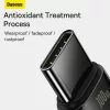 Baseus Tungsten Aranyozott USB A - USB Type-C kábel 100W 1m fekete (C-6932172618087 6 kép