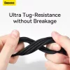 Baseus Tungsten Aranyozott USB A - USB Type-C kábel 100W 1m fekete (C-6932172618087 7 kép