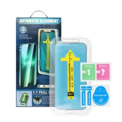 iPhone 14 Pro/15 5D Full Glue kijelzővédő üvegfólia + felhelyezé-5903396254673 2 kép