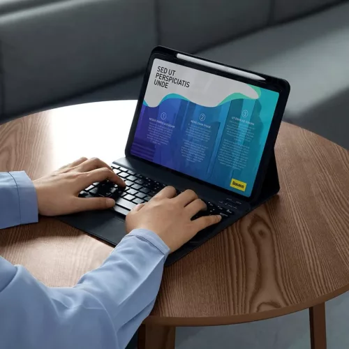 Baseus Brilliance tok billentyűzettel 12,9"-os táblagéphez fekete A-6932172608873 5 kép
