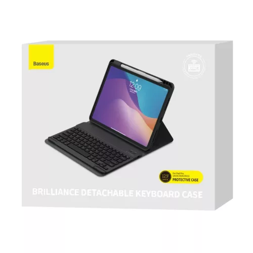 Baseus Brilliance tok billentyűzettel 12,9"-os táblagéphez fekete A-6932172608873 7 kép