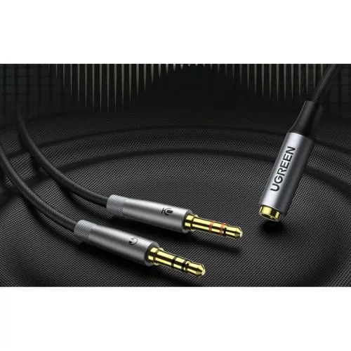Ugreen AV193 AUX audio splitter fejhallgató + mikrofon 3.5mm-es mini -6957303852550 4 kép
