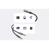Ugreen AV193 AUX audio splitter fejhallgató + mikrofon 3.5mm-es mini -6957303852550 5 kép