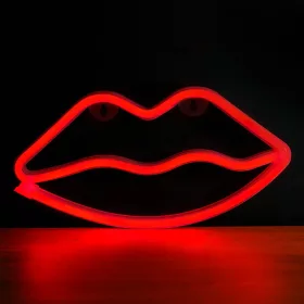 Forever Light Neon LED ajkak piros Bat + USB (FLNEO8)-5900495949332 2 kép