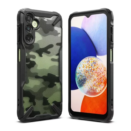 Samsung Galaxy A14 4G/5G Ringke Fusion X tok terepmintás fekete-8809919303606 6 kép
