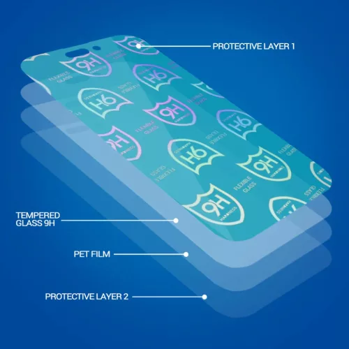 iPhone 13/13 Pro/14 Tel Protect Best Flexible kijelzővédő üvegfól-5900217975809 4 kép