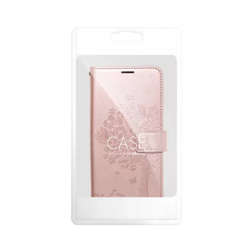 Samsung Galaxy A34 5G Forcell MEZZO fa mintás fliptok rózsa arany-5903396197505 1 kép