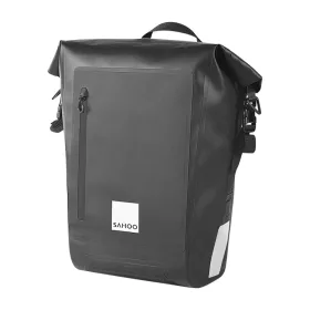 Biciklitáska / kerékpártáska cipzárral 20L fekete (SAHOO 142047)-6920636793159 1 kép