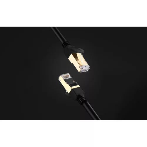 Ugreen NW107 Ethernet RJ45 hálózati kábel, Cat.7, STP, 15m (fekete)-6957303882748 2 kép