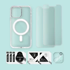 iPhone 13 Pro Max Magsafe tok + üvegfólia 2db + kamera lencse védő- 2 kép