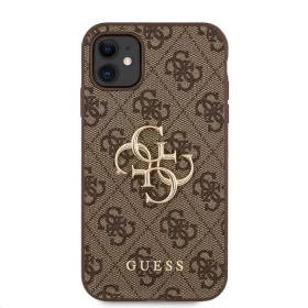 iPhone 11 Guess PU 4G Metal Logo tok barna (GUHCN614GMGBR)-3666339006631 2 kép
