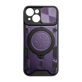 iPhone 15 Ring Armor tok kameralencse védővel, kihajtható támassza- 1 kép