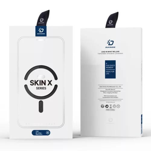 iPhone 15 Pro Max Dux Ducis Skin X Pro Magsafe mágneses fliptok feket-6934913025260 1 kép