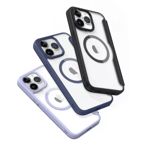 iPhone 15 Pro Max Dux Ducis Skin X Pro Magsafe mágneses fliptok feket-6934913025260 3 kép