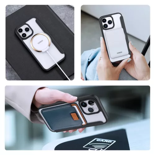 iPhone 15 Pro Max Dux Ducis Skin X Pro Magsafe mágneses fliptok feket-6934913025260 4 kép