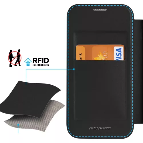 iPhone 15 Pro Max Dux Ducis Skin X Pro Magsafe mágneses fliptok feket-6934913025260 6 kép
