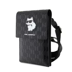 Karl Lagerfeld Saffiano Monogram Choupette NFT telefontáska, fekete-3666339170622 1 kép