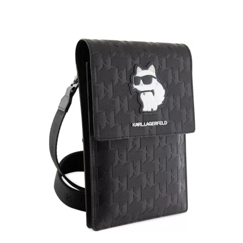 Karl Lagerfeld Saffiano Monogram Choupette NFT telefontáska, fekete-3666339170622 4 kép