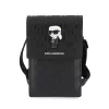 Karl Lagerfeld Saffiano Monogram Ikonik NFT telefontáska, fekete-3666339170608 1 kép