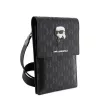 Karl Lagerfeld Saffiano Monogram Ikonik NFT telefontáska, fekete-3666339170608 4 kép