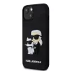 iPhone 13 Karl Lagerfeld KLHCP13M3DRKCNK 3D Rubber Karl and Choupette -3666339190613 4 kép