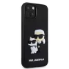 iPhone 13 Karl Lagerfeld KLHCP13M3DRKCNK 3D Rubber Karl and Choupette -3666339190613 5 kép