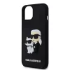 iPhone 13 Karl Lagerfeld KLHCP13M3DRKCNK 3D Rubber Karl and Choupette -3666339190613 7 kép