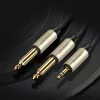 Ugreen AV126 3.5mm-es TRS kábel 2x TS 6.35mm - 2m szürke-6957303816156 4 kép