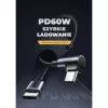 UGREEN US255 USB-C - USB-C hajlított könyök kábel 3A, 60W, 2m feke-6957303803743 3 kép