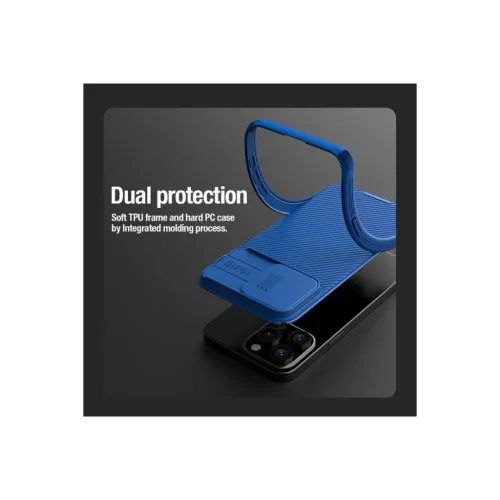 iPhone 15 Pro Nillkin CamShield Pro Magnetic tok kék Magsafe kompatib-6902048266711 3 kép