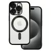 Metallic Magsafe tok iPhone 15 Pro Max Fekete