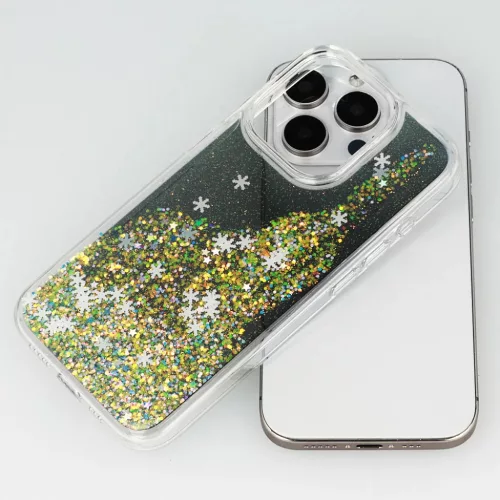 Liavec Snowflake Series iPhone 15 Plus fekete tok-5900217027850 5 kép