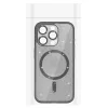 Glitter Magsafe tok iPhone 12 Pro fekete átlátszó-5900217122630 8 kép